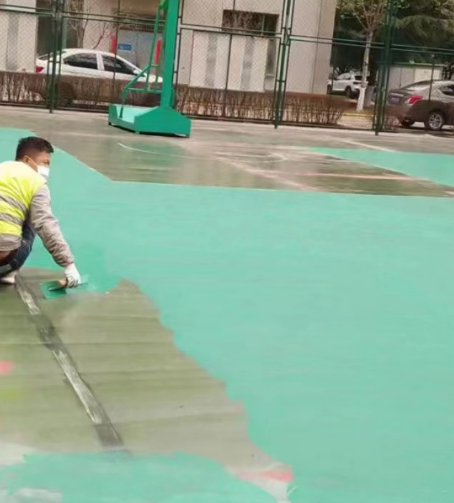 怒江球场地面翻新